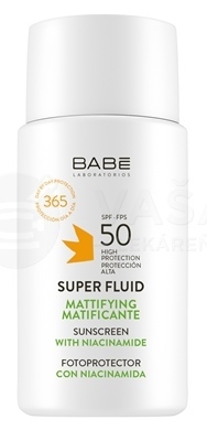 Babé Super Fluid Oil Free Zmatňujúci fluid na opaľovanie SPF50