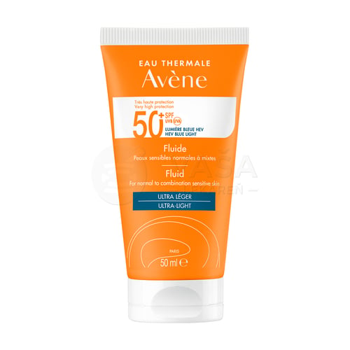 Avene Fluid na opaľovanie na normálnu a zmiešanú citlivú pleť SPF50+