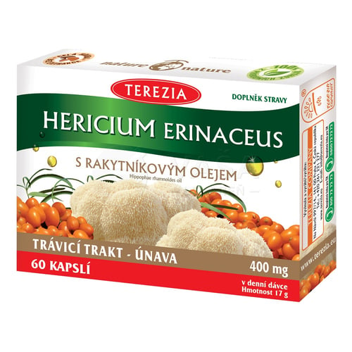 TEREZIA Hericium Erinaceus s rakytníkovým olejom
