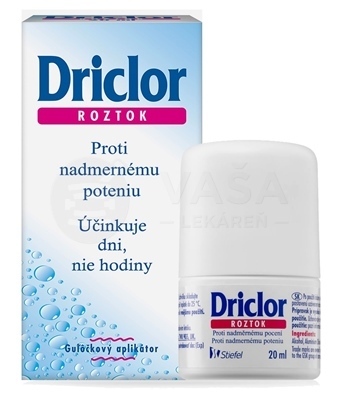 Driclor Guľôčkový antiperspirant proti nadmernému poteniu