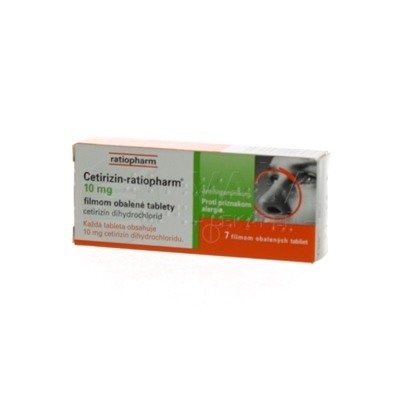 Cetirizin tbl 7x10mg rat xxx