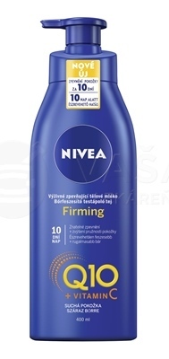 Nivea Q10 + vitamín C Výživné spevňujúce telové mlieko na suchú pokožku