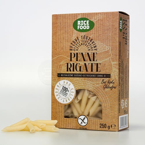 RiceFood Bezlepkové ryžové cestoviny Penne Rigate