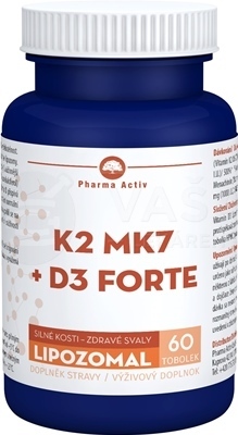 Pharma Activ Lipozomal K2 MK7 + D3 Forte