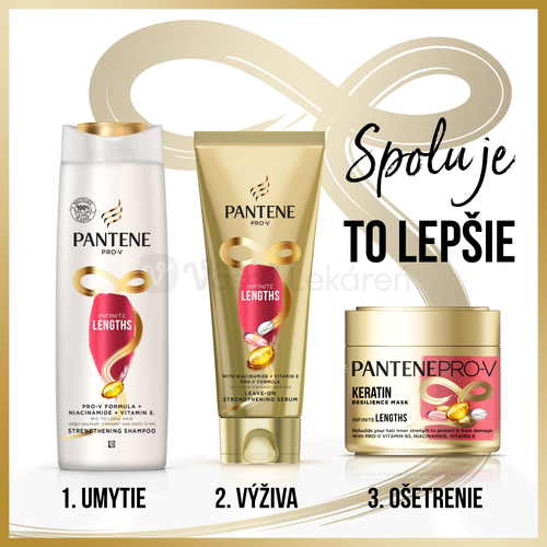 Pantene Pro-V Infinitely Long Keratínová maska na dlhé poškodené vlasy
