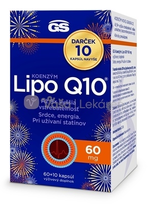 GS Koenzým Lipo Q10 60 mg Darček 2024