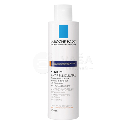 La Roche-Posay Kerium Krémový šampón na suché lupiny