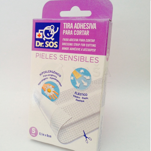 Dr. SOS Sensitive Priedušné náplasti (pás 10 cm x 6 cm)
