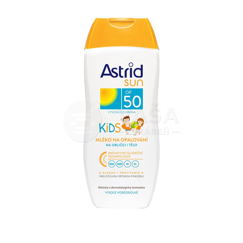 Astrid Sun detské mlieko na opaľovanie SPF50
