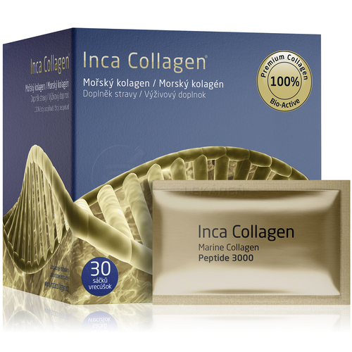 Inca Collagen Hydrolyzovaný rybí kolagén v prášku 3 x 30 vrecúšok