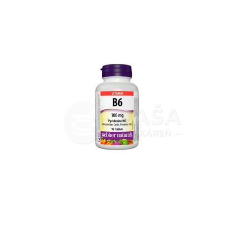 Webber Naturals Vitamín B6 (Pyridoxín) 100 mg