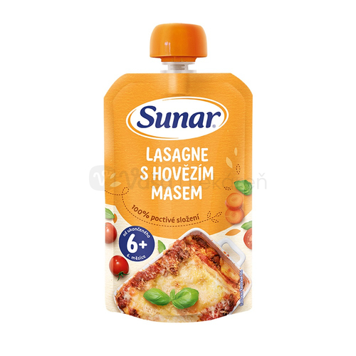Sunar Príkrm Lasagne s hovädzím mäsom (od ukonč. 6. mesiaca)