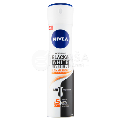 Nivea Black &amp; White Clear Invisible Ultimate Impact Antiperspirant