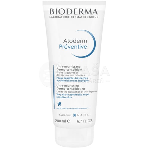 Bioderma Atoderm Préventive Výživný obnovujúci krém