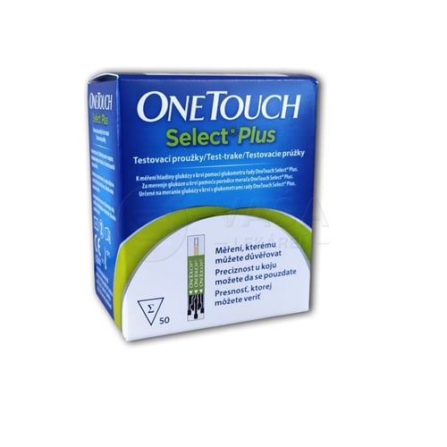 ONE TOUCH Select Plus Prúžky testovacie