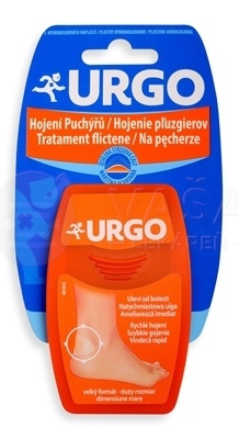 Urgo Hojenie pľuzgierov Na päty (na šport) Hydrokoloidná náplasť  (7,2 x 4,3 cm)