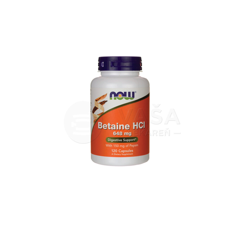 NOW Betaine HCL 648 mg