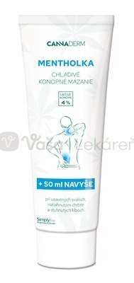 Cannaderm Mentholka Chladivé konopné mazanie