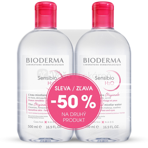 Bioderma Sensibio H2O Festival Micelárna pleťová voda na citlivú pleť (Výhodné duo balenie)