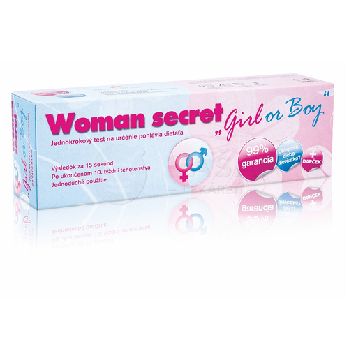 Woman secret test na určenie pohlavia dieťaťa