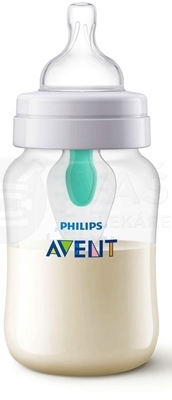 AVENT Natural PP Air Free Polopriehľadná fľaša s extra mäkkým cumlíkom s pomalým prietokom, 2 otvory