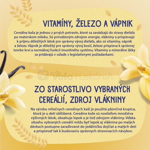 Sunar Mliečna kaša krupicová Na dobrú noc Vanilková XXL balenie (od ukončeného 6. mesiaca)