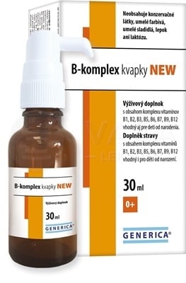 GENERICA B-komplex kvapky NEW pre deti od narodenia