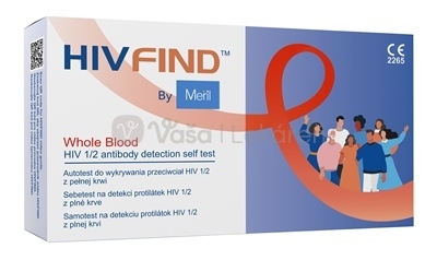 Meril HIVFIND Samotest na detekciu protilátok HIV 1/2 z krvi