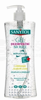 Sanytol Dezinfekčný gél na ruky s prírodným zeleným čajom