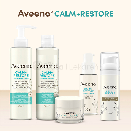 Aveeno Calm+ Restore Pleťové sérum s Trojitým ovseným komplexom