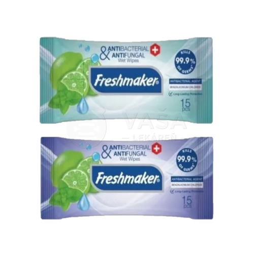 Freshmaker Hygienické antibakteriálne utierky Limetka - mäta