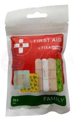 FIXplast First Aid Family Mix Náplasť (rôzne veľkosti, tvary a motívy)