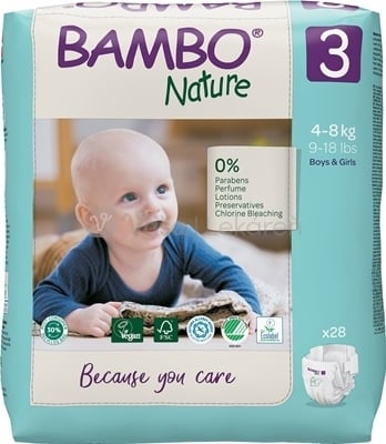 Bambo 3 Detské plienky (4-8 kg)