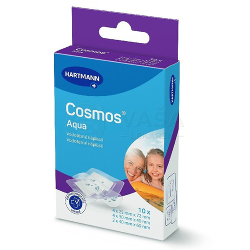 Cosmos Aqua Náplasť na rany do vody (3 veľkosti)