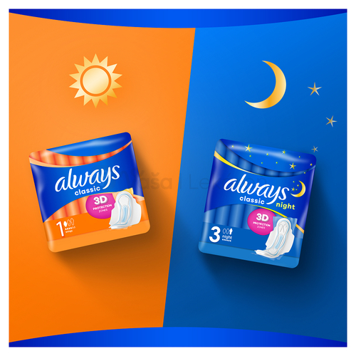 Always Classic Night Hygienické vložky