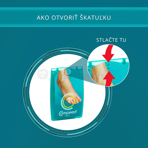 Compeed Hydrokoloidná zvlhčujúca náplasť na kurie oká (stredná)
