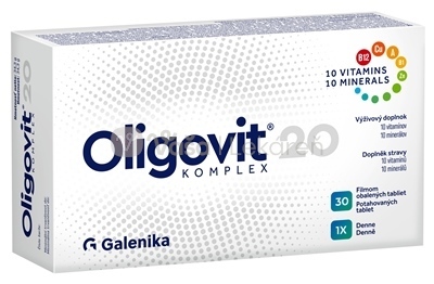 Galenika Oligovit 20 Komplex (10 vitamínov a 10 minerálov)