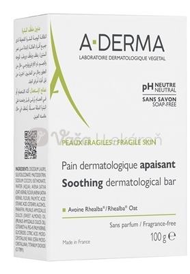 A-DERMA Upokojujúca dermatologická umývacia kocka
