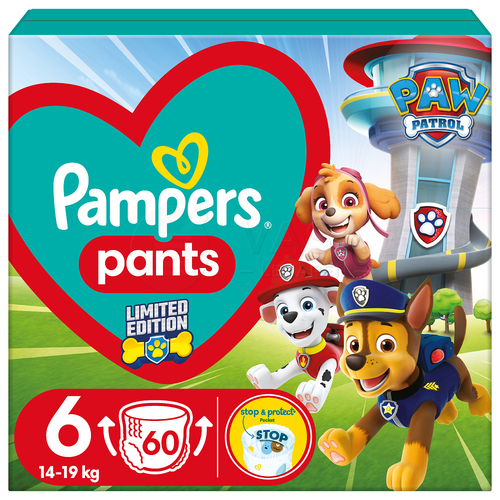 Pampers Pants Paw Patrol 6 Detské plienkové nohavičky (14-19 kg)