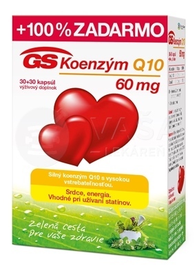 GS Koenzým Q10 60 mg s vitamínom B1