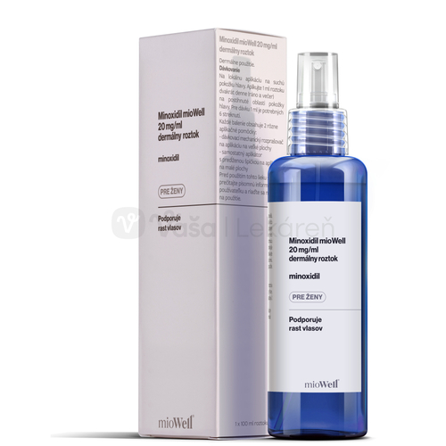 MioWell Minoxidil 20 mg/ml Dermálny roztok na rast vlasov pre ženy