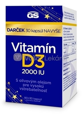 GS Vitamín D3 2000 IU Darček 2024