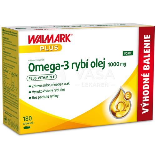 WALMARK Omega-3 Rybí olej Forte (Výhodné balenie)