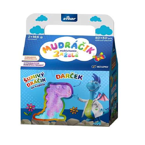 Vitar MUDRÁČIK Multivitamín želé Chlapec (Duopack + darček)