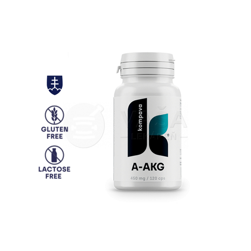 Kompava A-AKG (Arginín-alfa-ketoglutarát) 450 mg