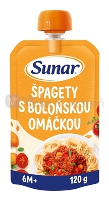 Sunar Príkrm Špagety s bolonskou omáčkou (od ukonč. 6. mesiaca)