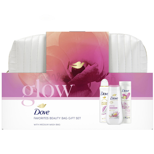 Dove Glowing (Dámska darčeková kozmetická taška)
