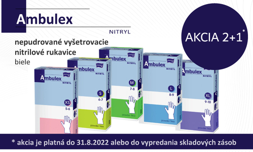Ambulex rukavice - tretí kus zdarma