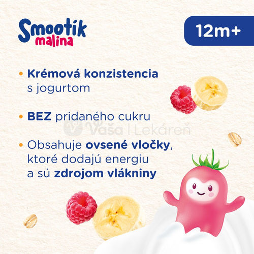 Sunar Smootík Malina, jogurt, ovos (od ukonč. 12. mesiaca)
