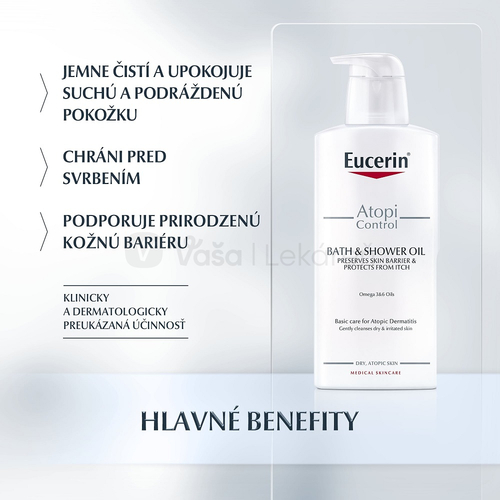 Eucerin AtopiControl Sprchový olej na suchú pokožku